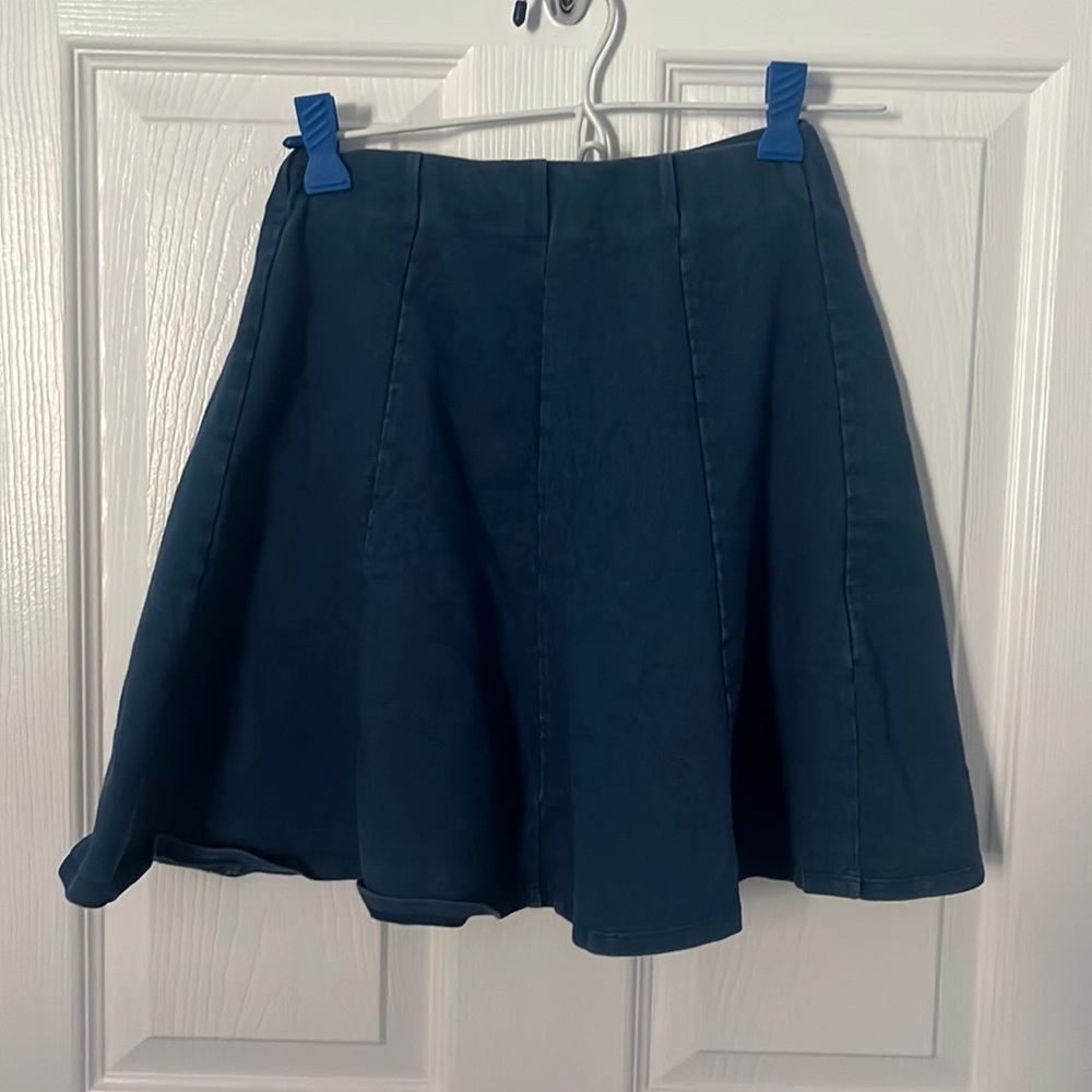 Garage denim circle skirt